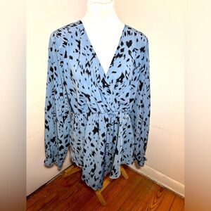 SHEIN Curve Animal Print Blouse
